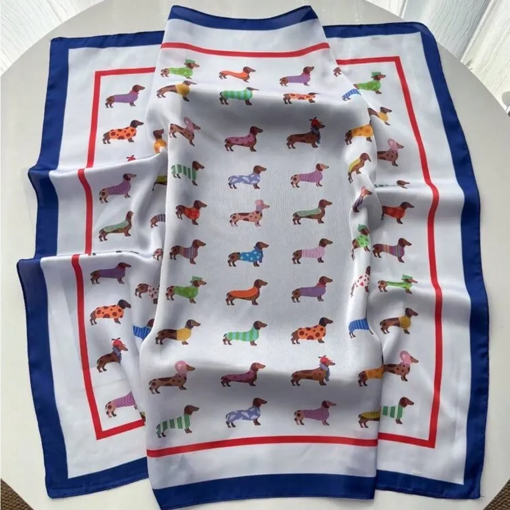 Colorful Dachshund  Scarf A1558